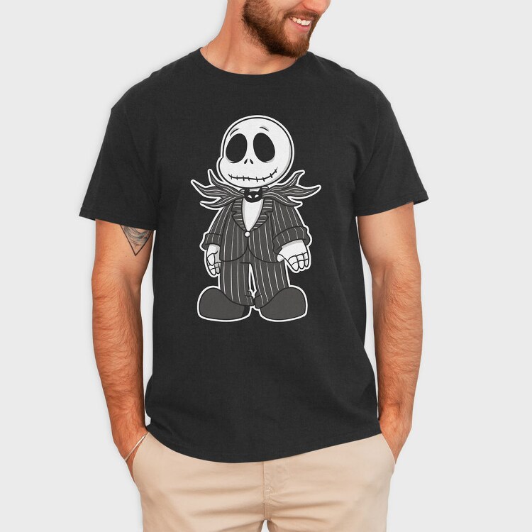 Pinstripe Jack Moon, Tricou Barbati (Unisex)
