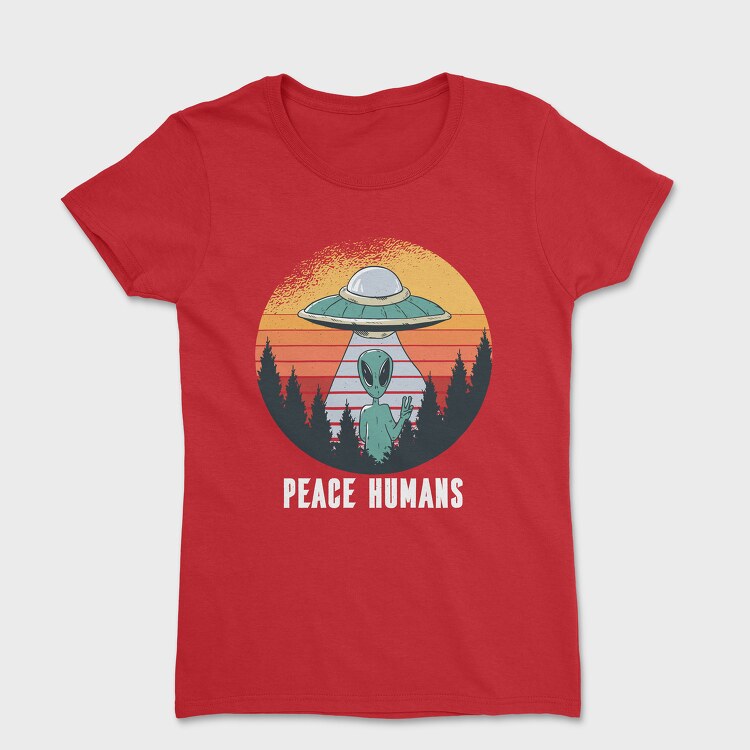 Tricou Femei, Peace Humans