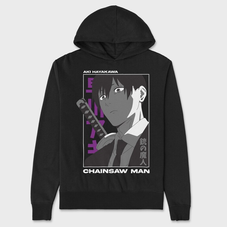 Chainsaw Man 20, Hanorac Oversize Barbati (Unisex)