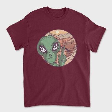 Tricou Barbati (Unisex), Alien Mars