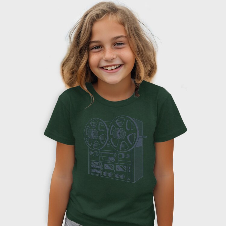 Vintage Audio Illustration 2, Tricou Copii