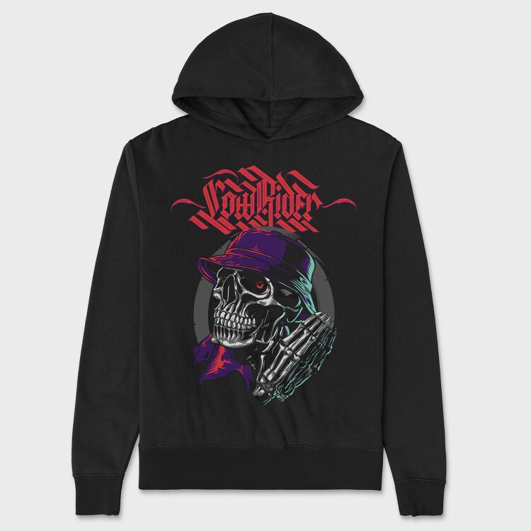 Skull Rider, Hanorac Oversize Barbati (Unisex)