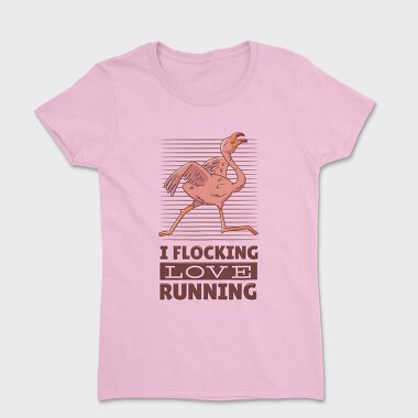 Tricou Femei, Flamingo Running