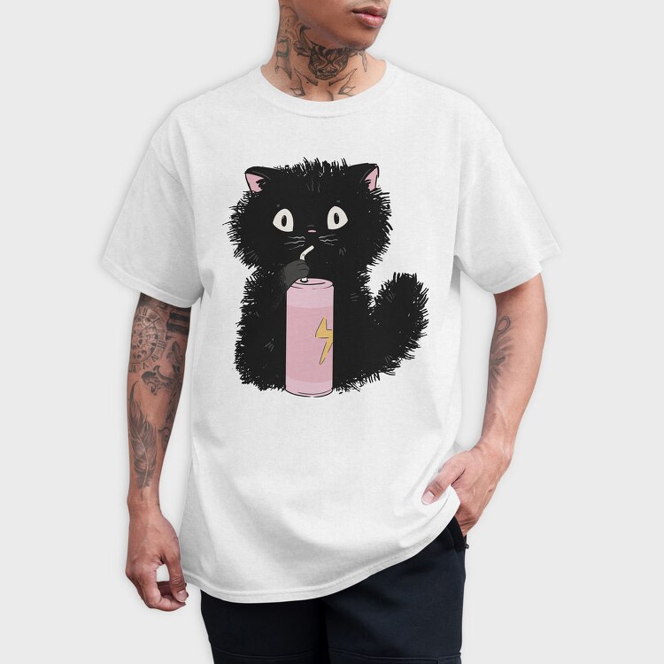 Black Cat Soda, Tricou Barbati (Unisex)