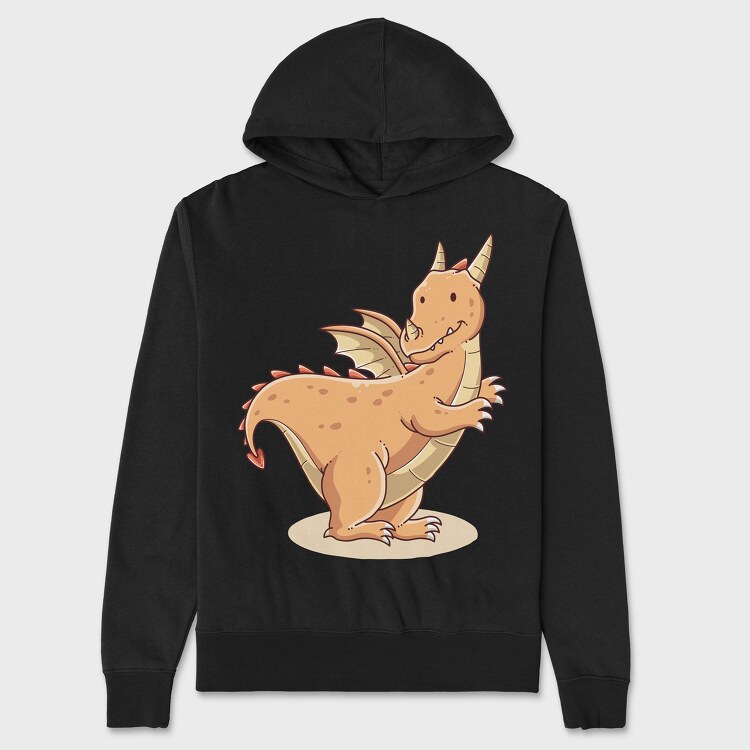 Cute Dragon 1, Hanorac Oversize Barbati (Unisex)