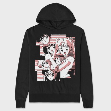 Sailor Mars, Hanorac Oversize Barbati (Unisex)