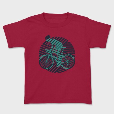 Tricou Copii, Geometric Bicycle