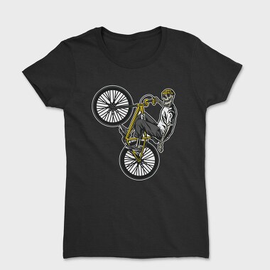 Tricou Femei, Skeleton BMX