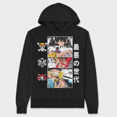 One Piece 133, Hanorac Oversize Barbati (Unisex)