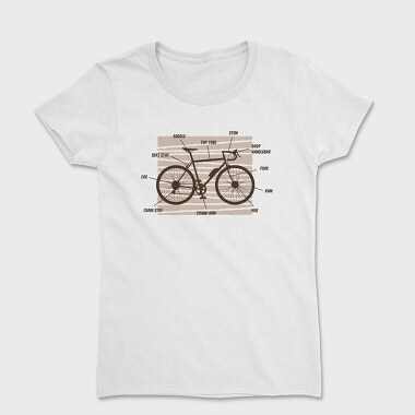 Tricou Femei, Bike Anatomy