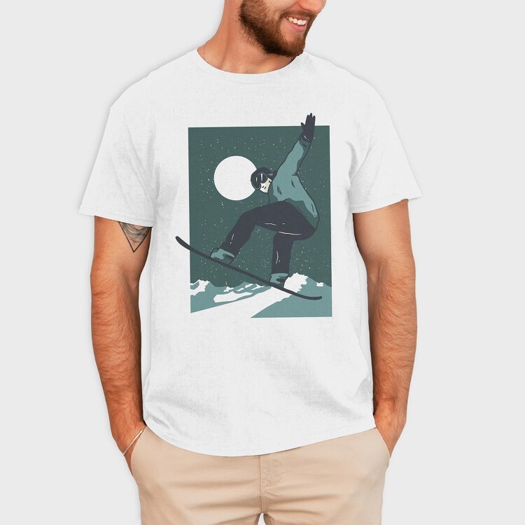Snowboarder, Tricou Barbati (Unisex)