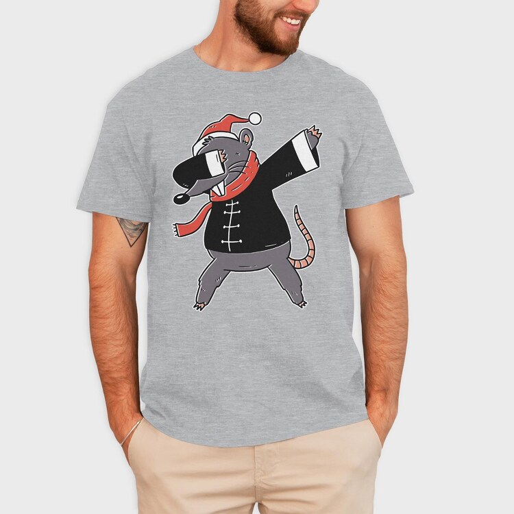 Chinese Rat Christmas, Tricou Barbati (Unisex)