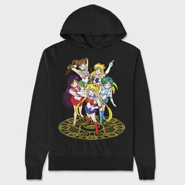 Sailor Moon 22, Hanorac Oversize Barbati (Unisex)