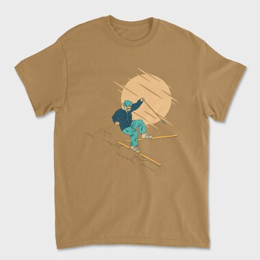 Tricou Barbati (Unisex), Skier Falling