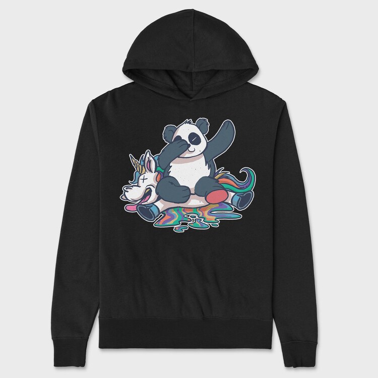 Hanorac Barbati (Unisex), Panda Unicorn Dab