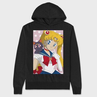 Sailor Moon 3, Hanorac Oversize Barbati (Unisex)