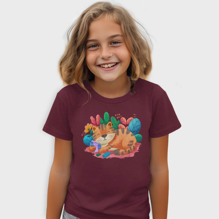 Watercolor Cat, Tricou Copii