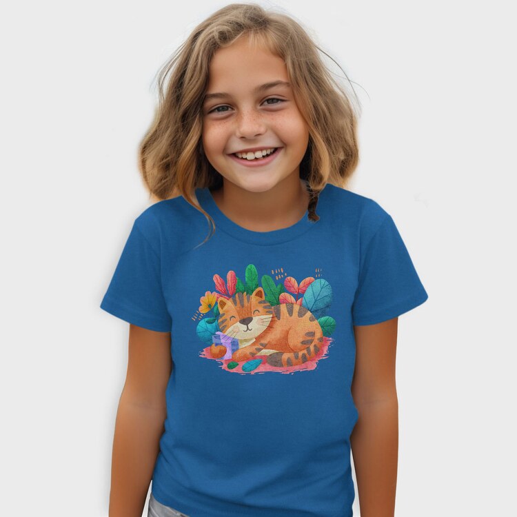 Watercolor Cat, Tricou Copii