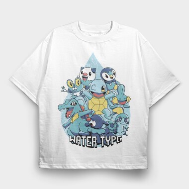 Water Type Squad, Tricou Oversize Barbati (Unisex)