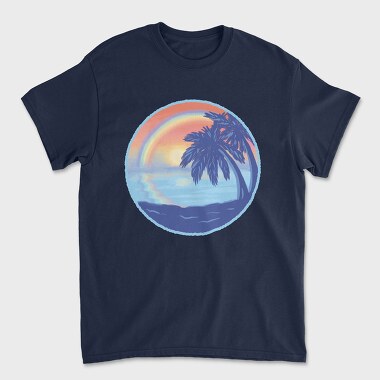 Tricou Barbati (Unisex), Sunset Rainbow Beach