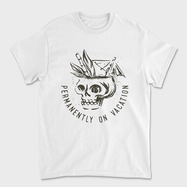 Tricou Barbati (Unisex), Summer Vacation Skull