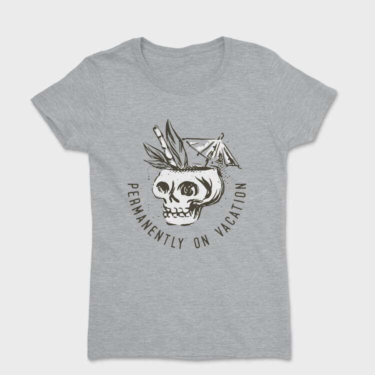 Summer Vacation Skull, Tricou Femei