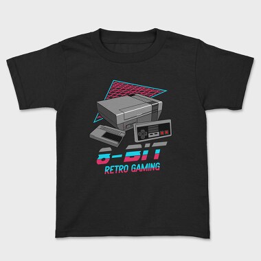 8 Bit Retro Gaming, Tricou Copii