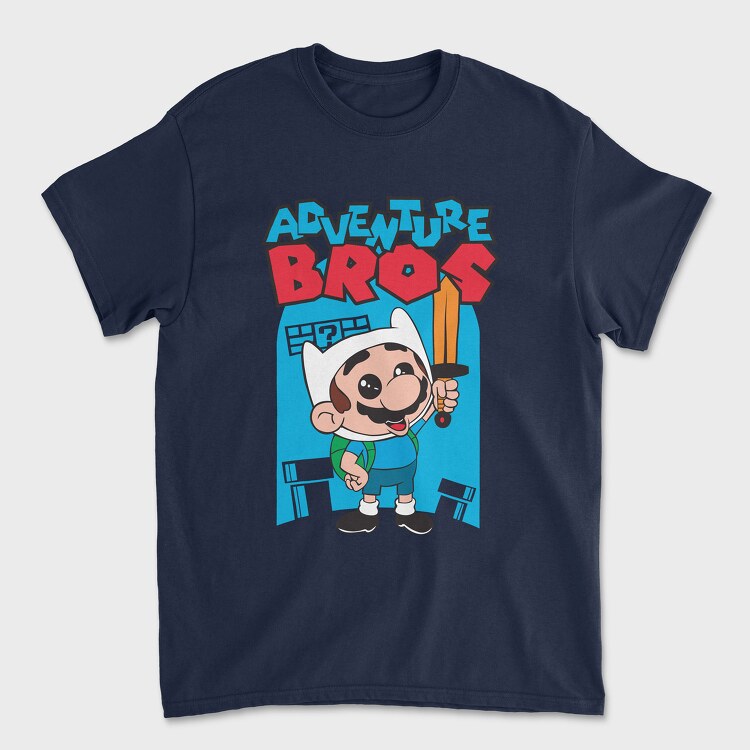 Adventure Bros Mario, Tricou Barbati (Unisex)