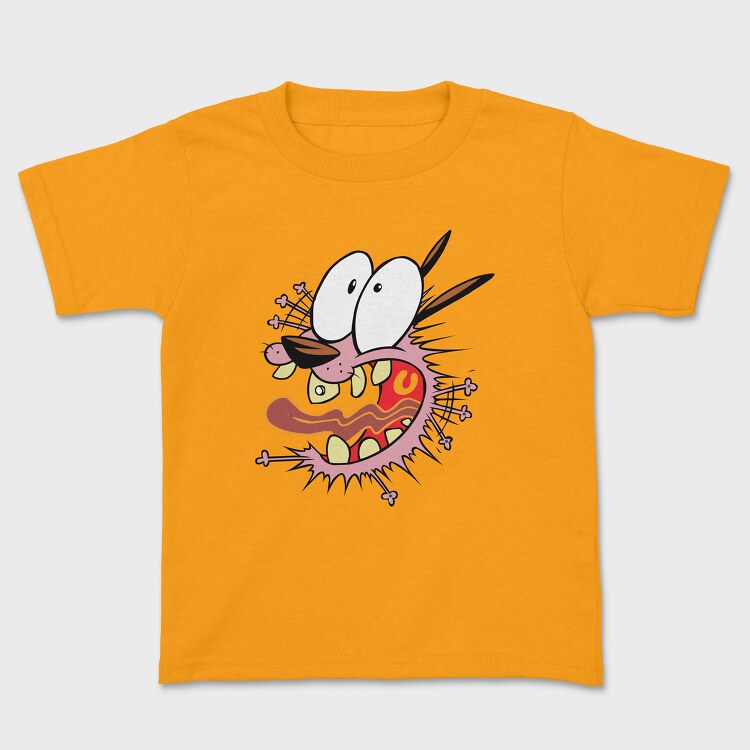 Tricou Copii, Cartoon Retro Courage the Cowardly Dog 2