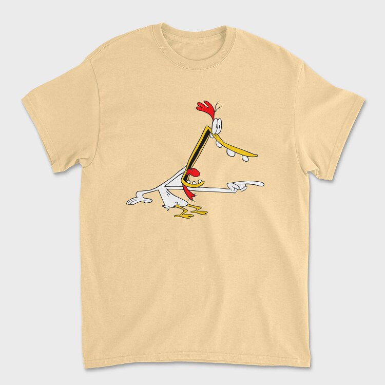 Tricou Barbati (Unisex), Cartoon Retro Cow and Chicken 4