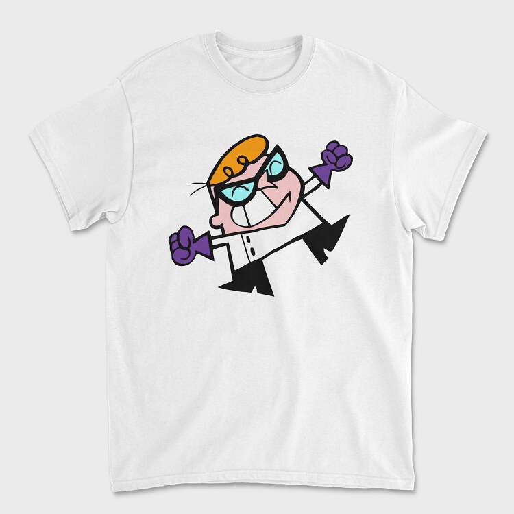 Tricou Barbati (Unisex), Cartoon Retro Dexter Laboratory 1