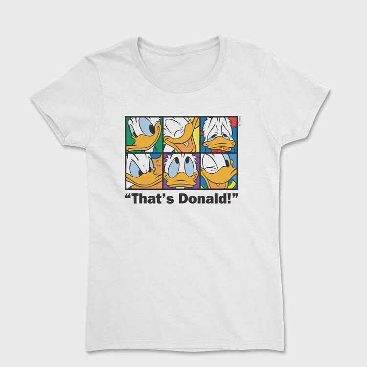 Tricou Femei, Cartoon Retro Donald Duck 1