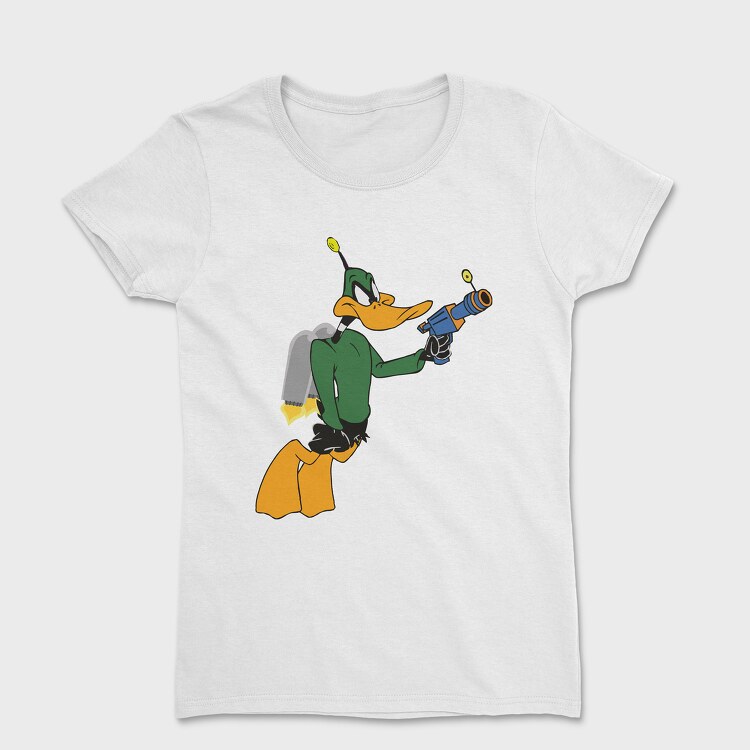 Tricou Femei, Cartoon Retro Duck Dodgers 2