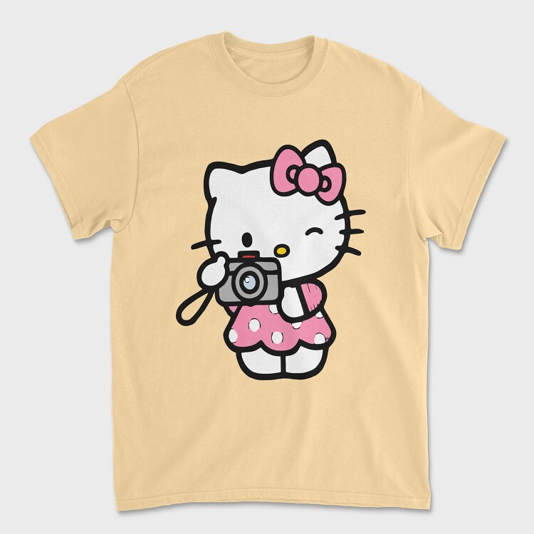 Tricou Barbati (Unisex), Cartoon Retro Hello Kitty 1