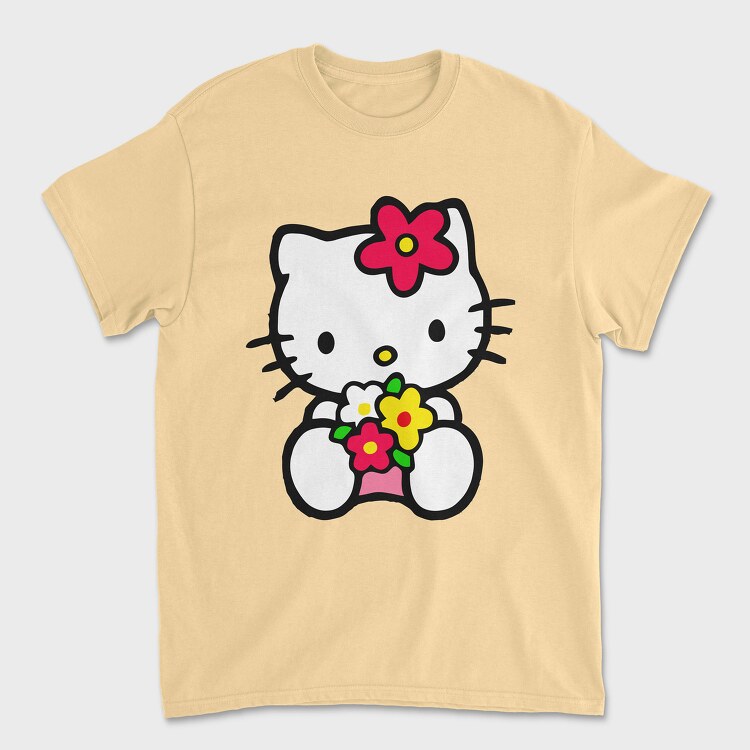 Tricou Barbati (Unisex), Cartoon Retro Hello Kitty 4