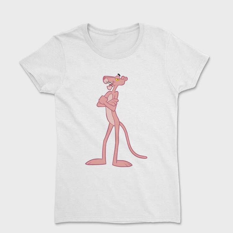 Tricou Femei, Cartoon Retro Pink Panter 2