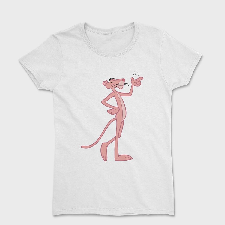 Tricou Femei, Cartoon Retro Pink Panter 3