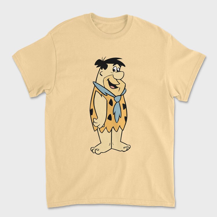 Tricou Barbati (Unisex), Cartoon Retro the Flintstones 1