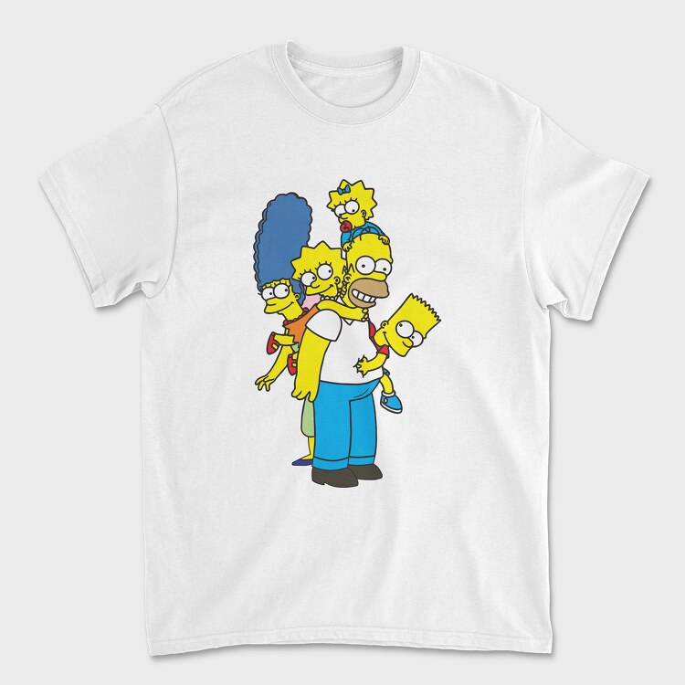 Tricou Barbati (Unisex), Cartoon Retro the Simpsons 1