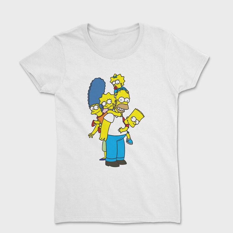 Tricou Femei, Cartoon Retro the Simpsons 1