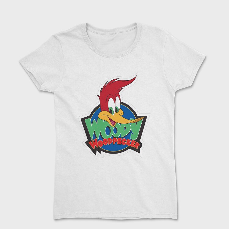 Tricou Femei, Cartoon Retro Woody Woodpecker 3