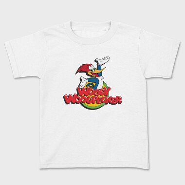 Cartoon Retro Woody Woodpecker 4, Tricou Copii