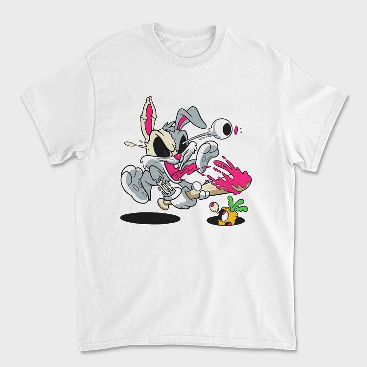 Tricou Barbati (Unisex), Crazy Bugs Bunny