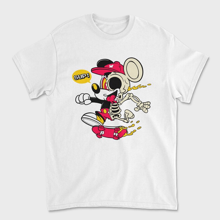 Tricou Barbati (Unisex), Crazy Mickey