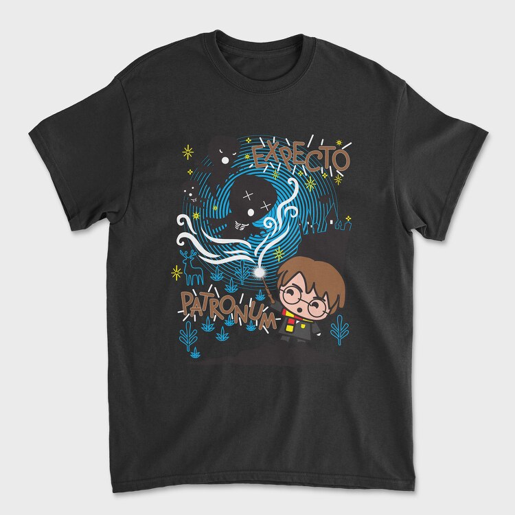 Tricou Barbati (Unisex), Expecto Patronum Harry Potter