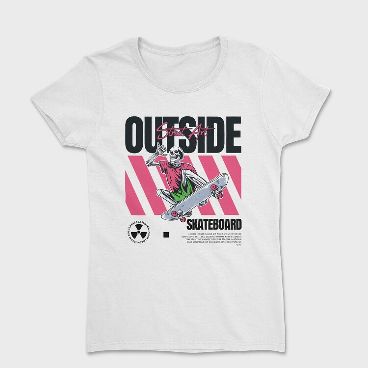 Outside Skateboard 2, Tricou Femei