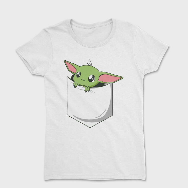 Tricou Femei, Pocket Baby Yoda 23