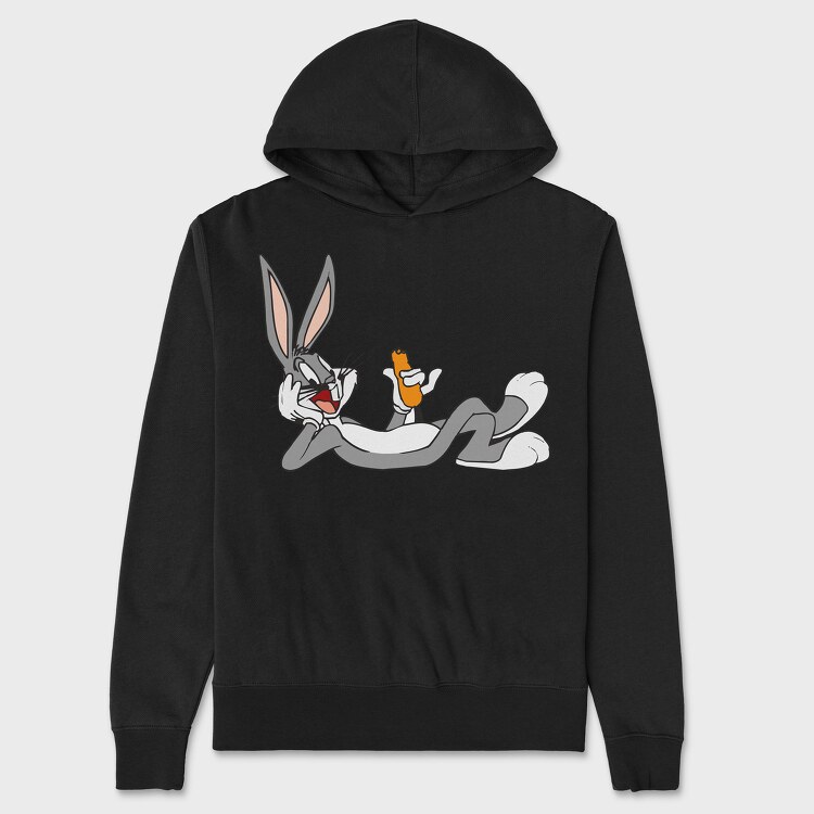 Cartoon Retro Bugs Bunny 6, Hanorac Oversize Barbati (Unisex)