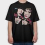 Kiss Asylum Lips, Tricou Oversize Barbati (Unisex)