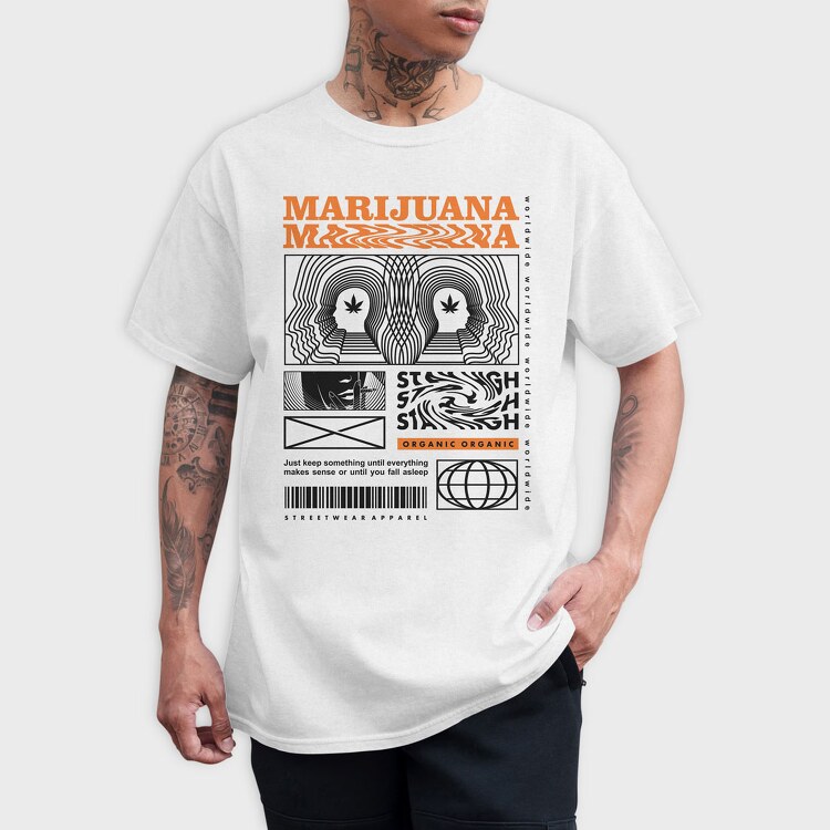 Marijuana 1, Tricou Barbati (Unisex)